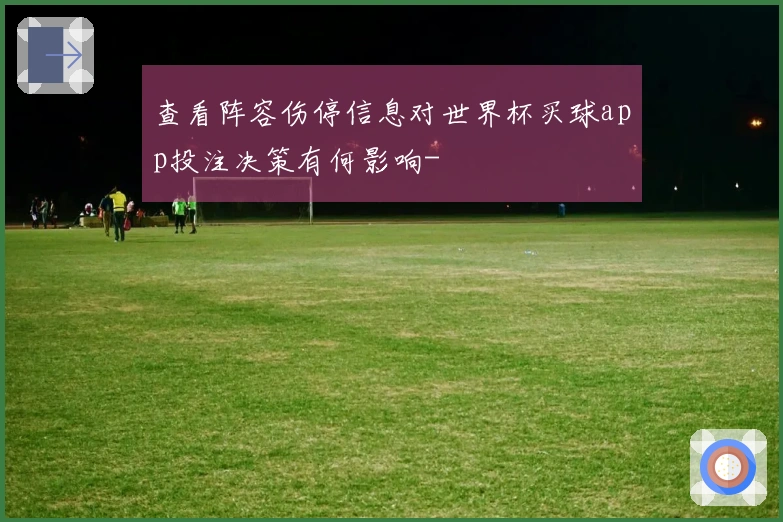 查看阵容伤停信息对世界杯买球app投注决策有何影响-